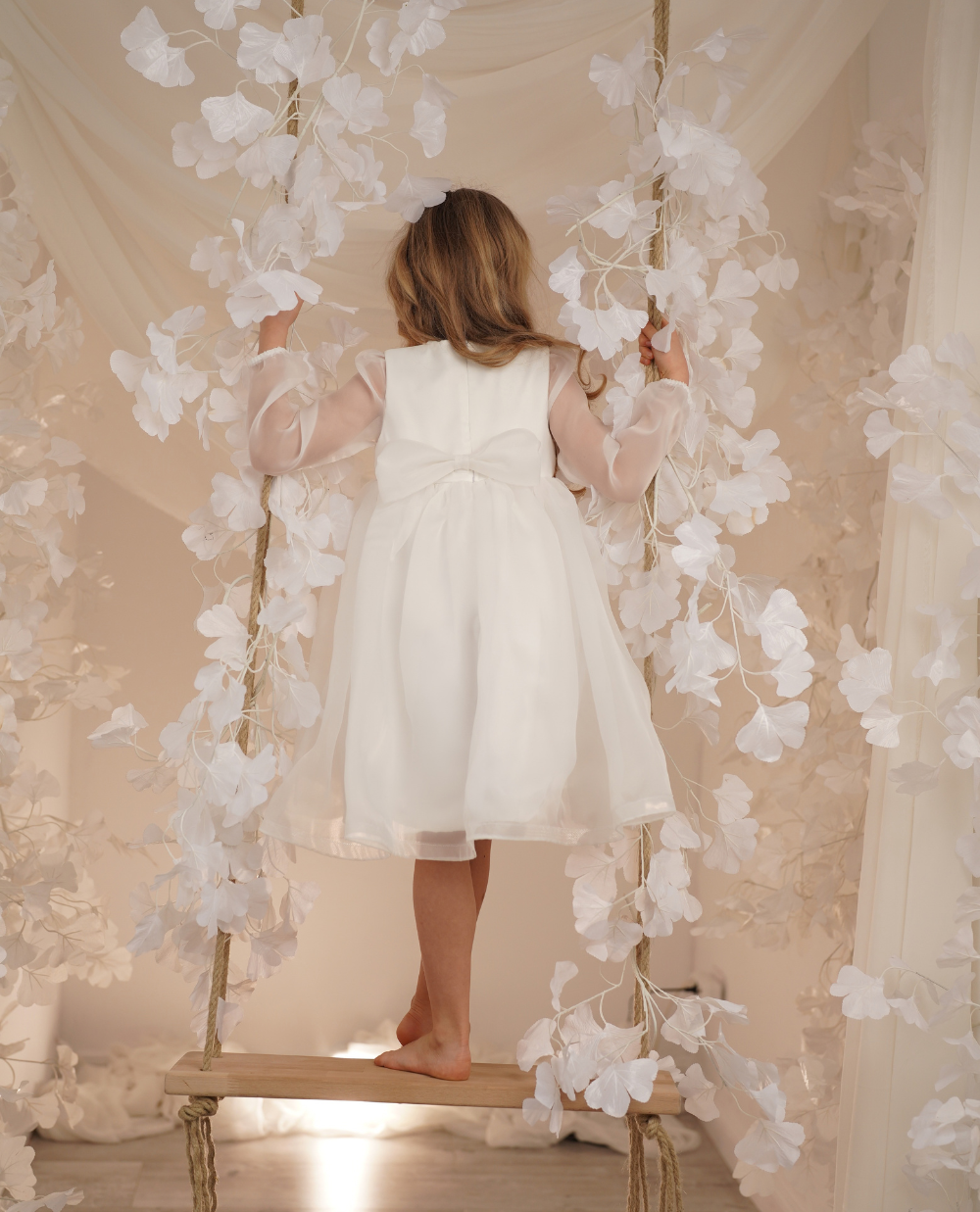 VESTIDO ORGANZA LAZO