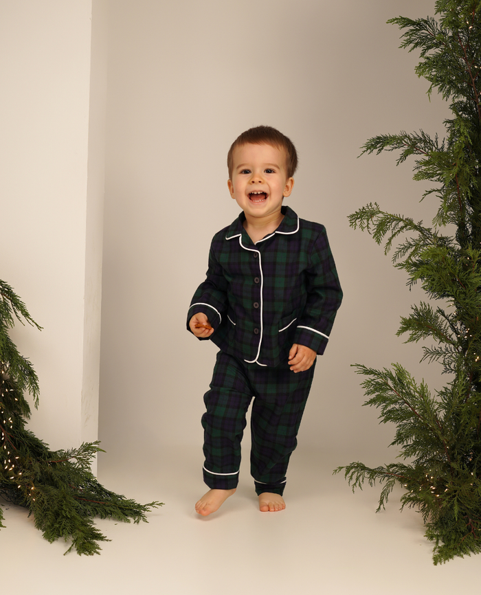 PIJAMA UNISEX CAROURI VERZI