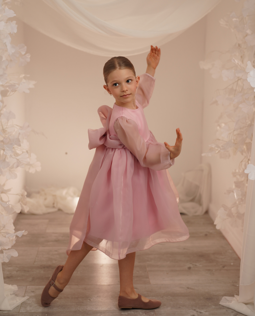 VESTIDO ORGANZA LAZO