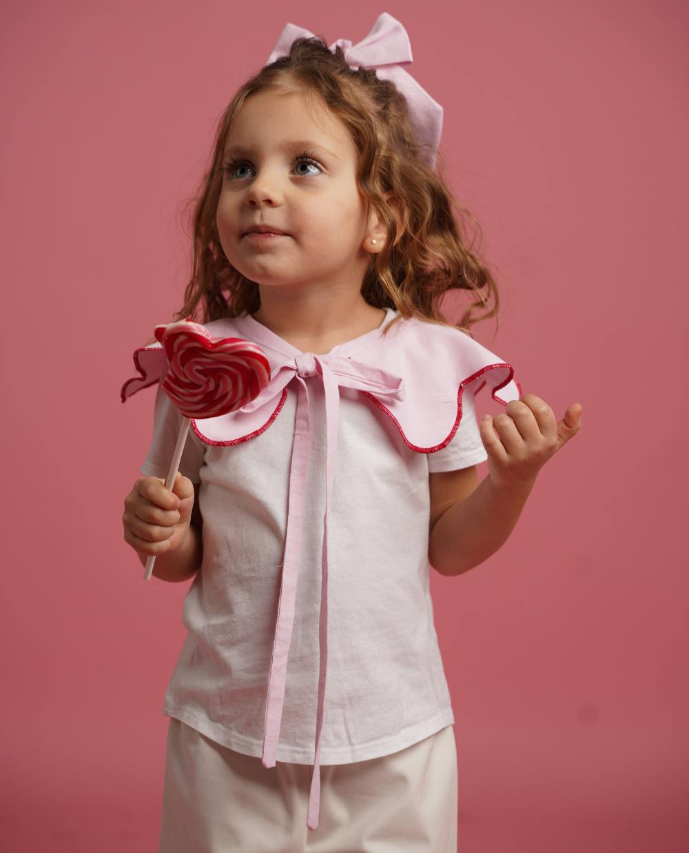 Guler detasabil floare roz