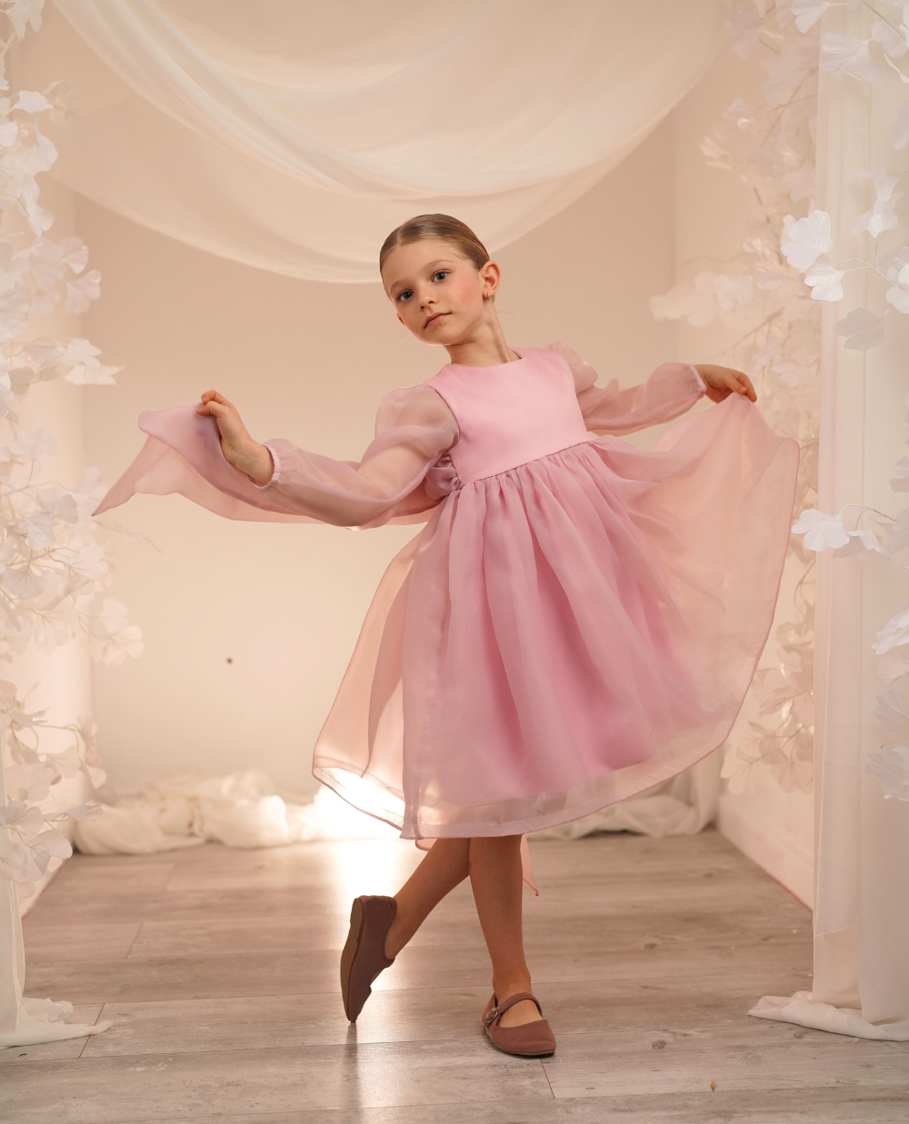 VESTIDO ORGANZA LAZO