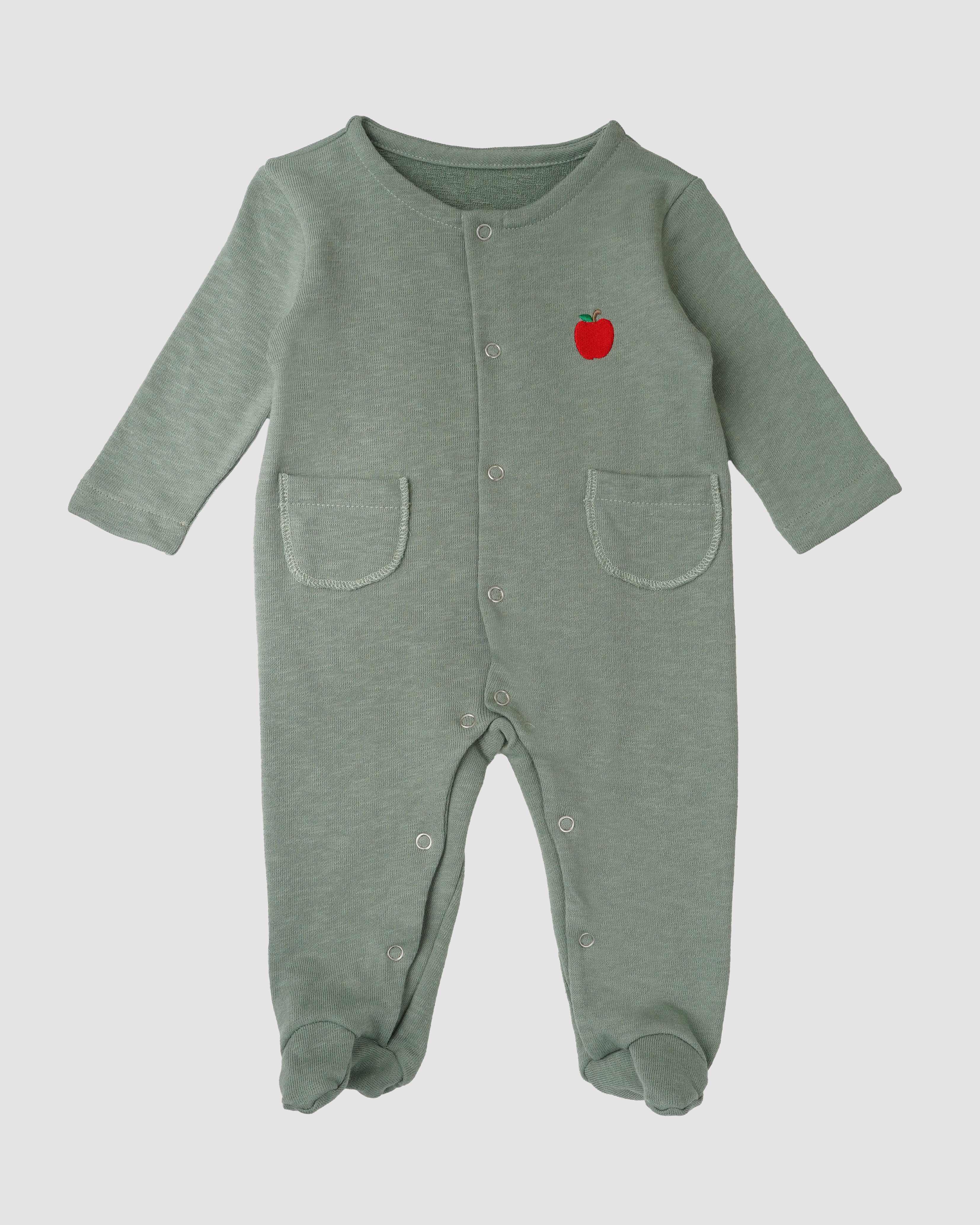 Pijama jerse bumbac verde deschis