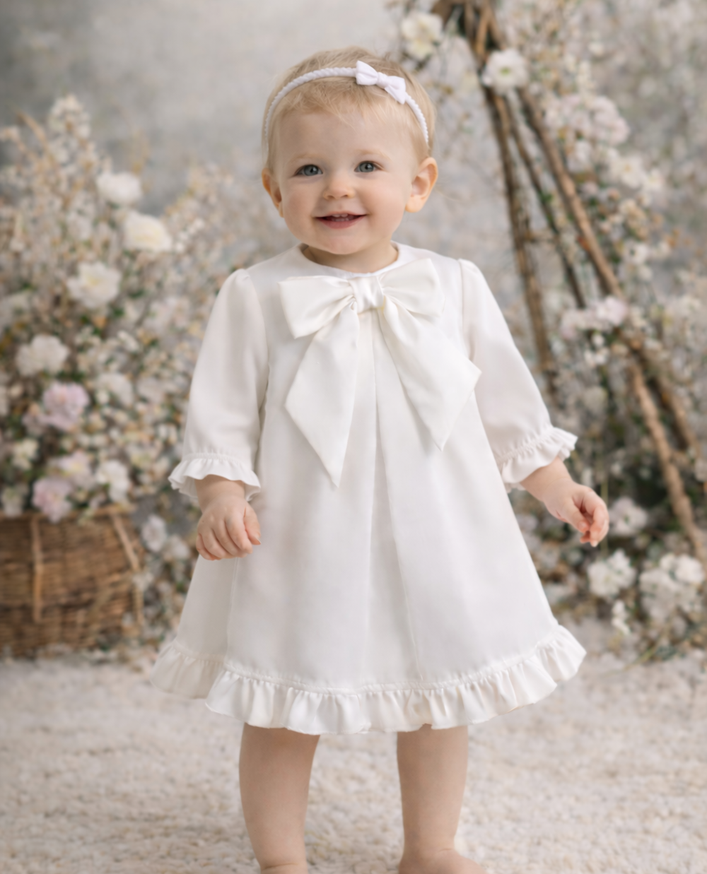 VESTIDO SATÉN VOLANTES