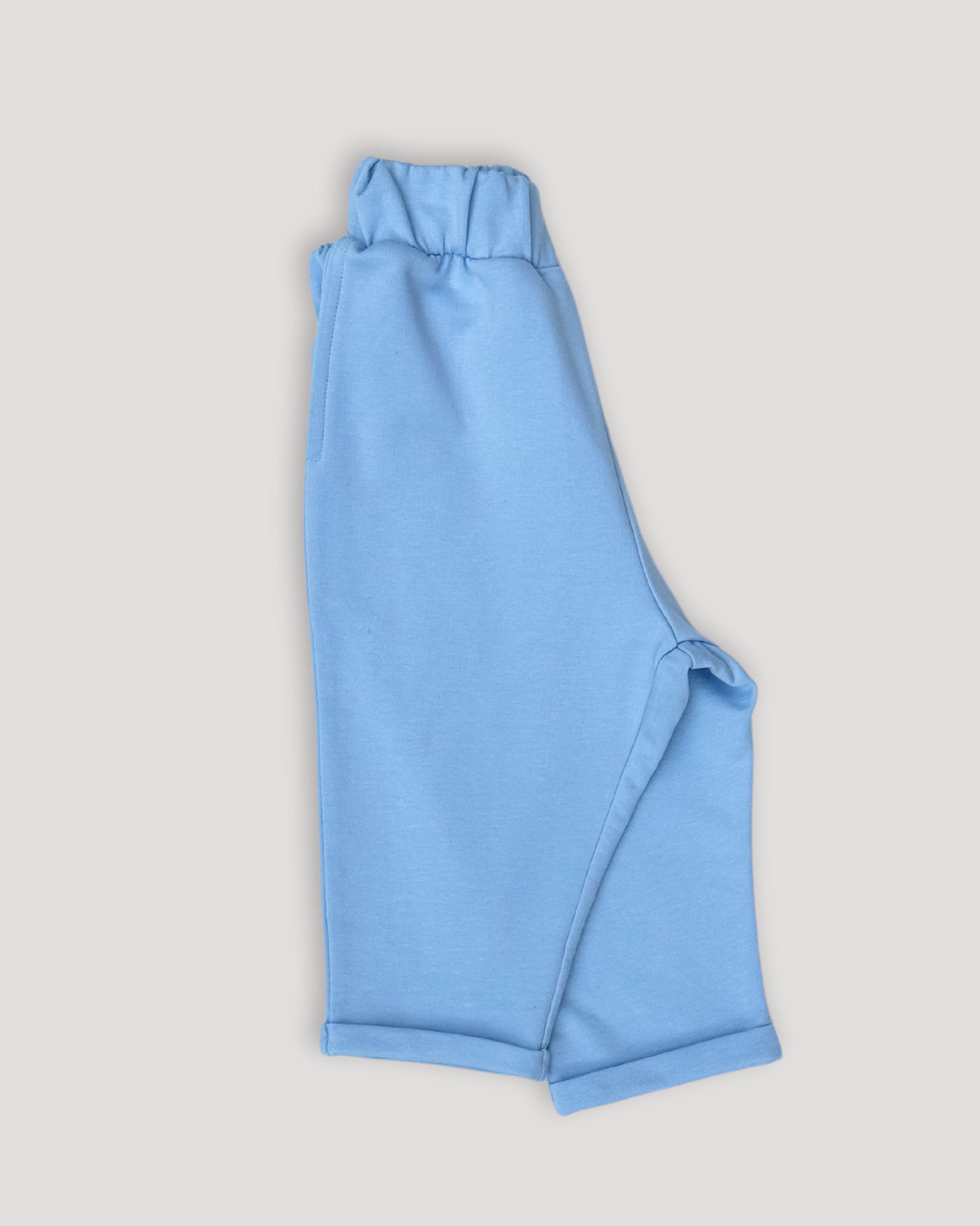 Pantaloni din jerse albastru