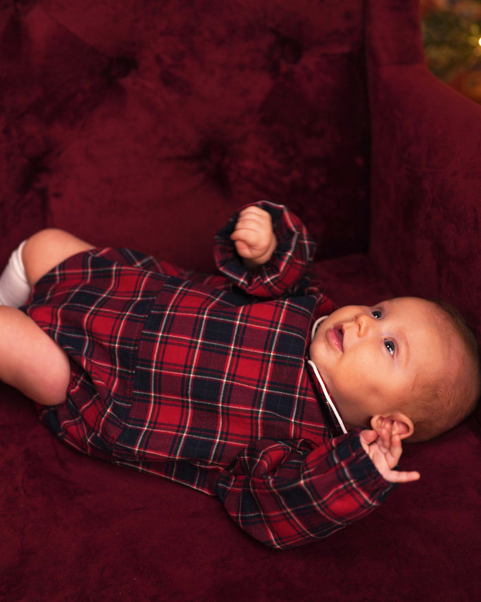 Body tartan roșu unisex
