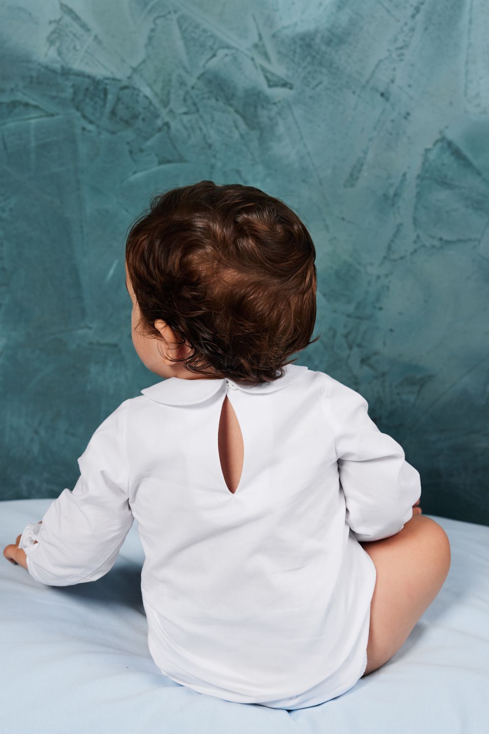 Body din bumbac cu placa pe piept