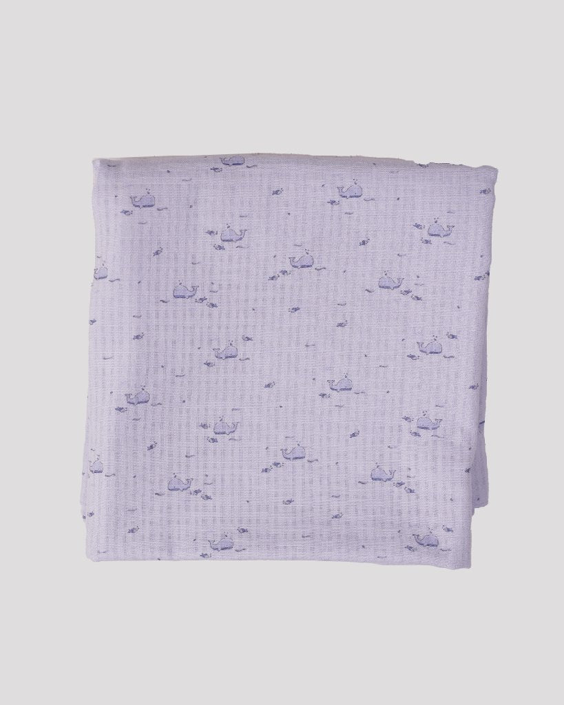 Paturica din muselina cu balene