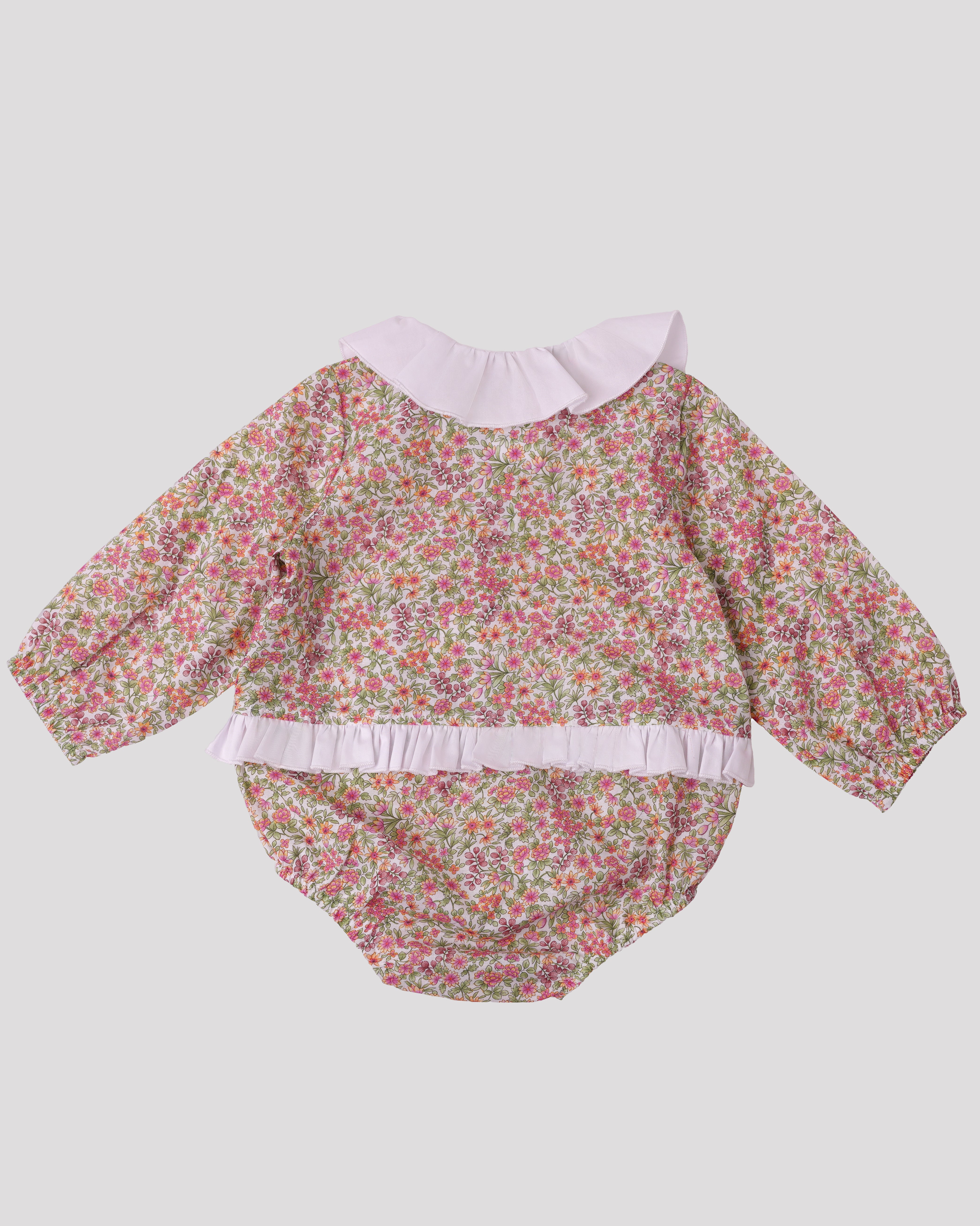 Body cu flori si guler cret