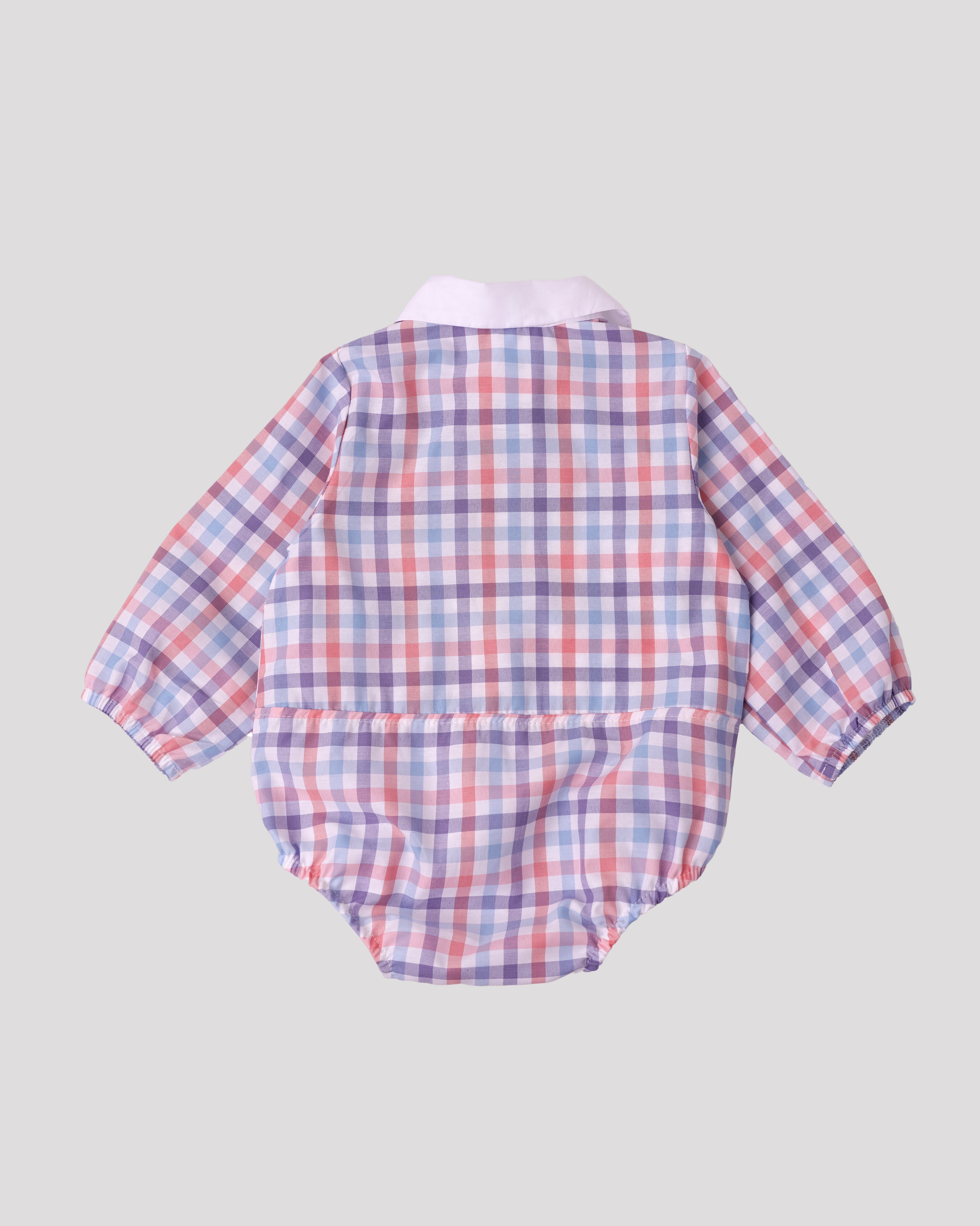 Body carouri albastre si guler alb