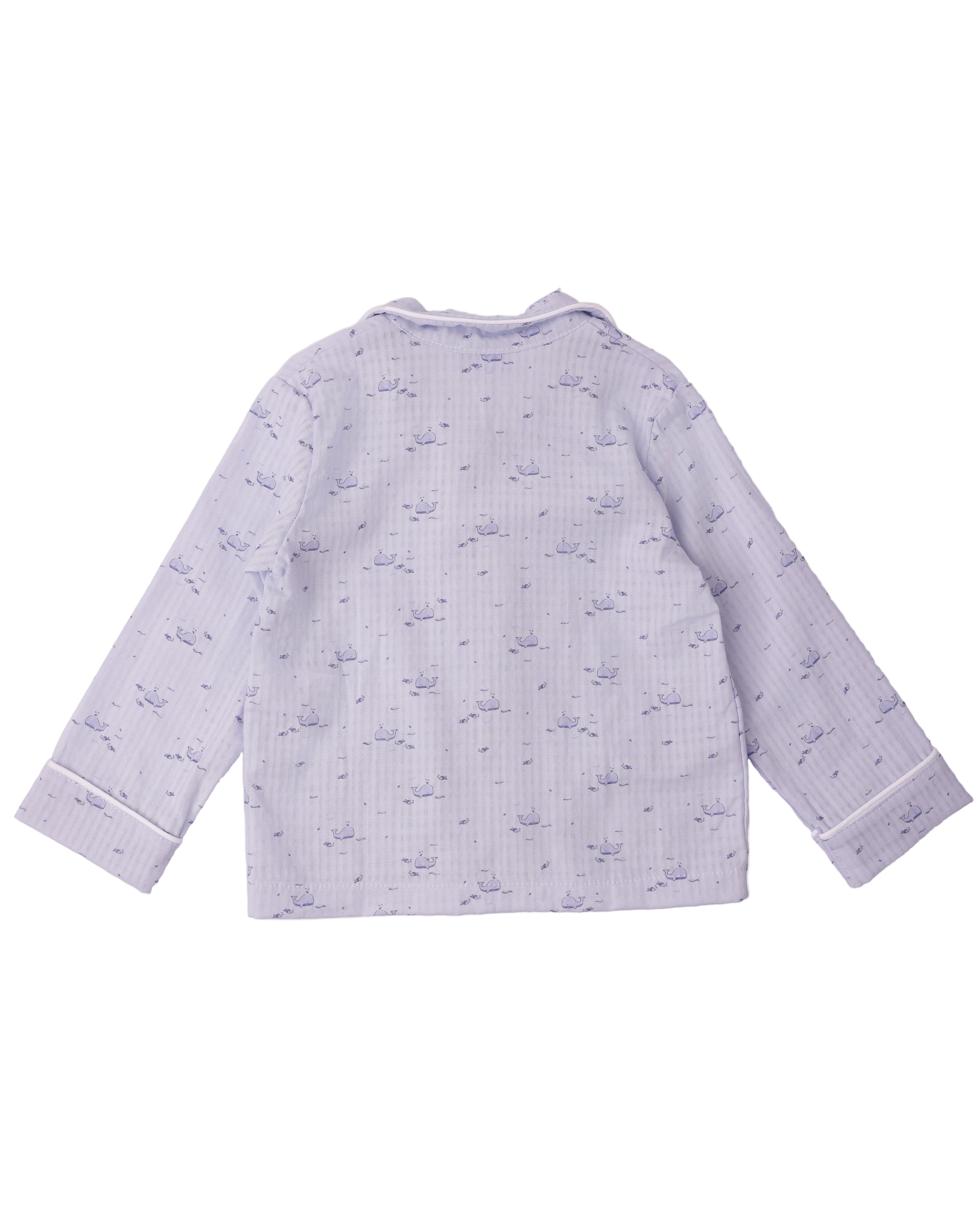 Pijama din muselina cu balene