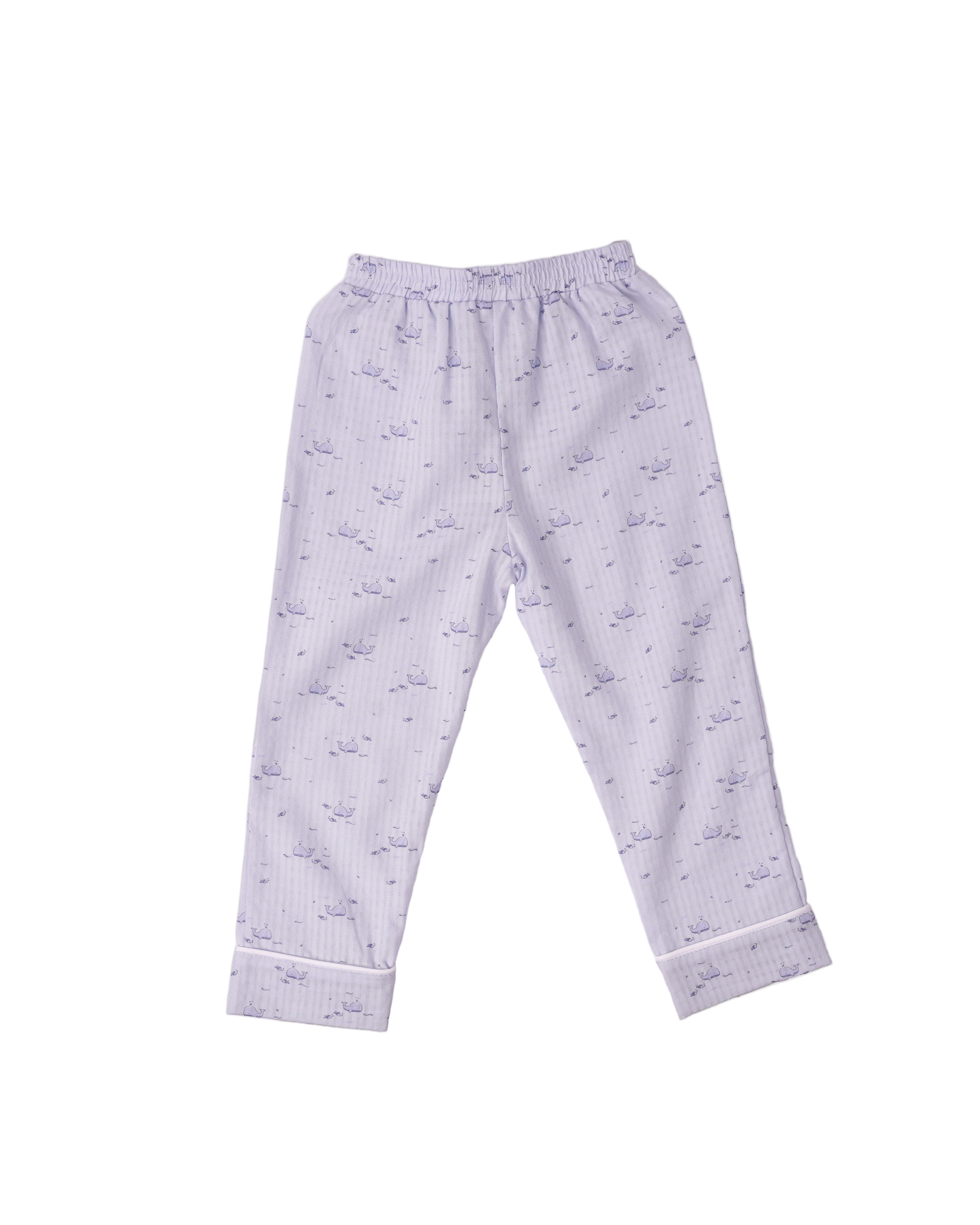 Pijama din muselina cu balene