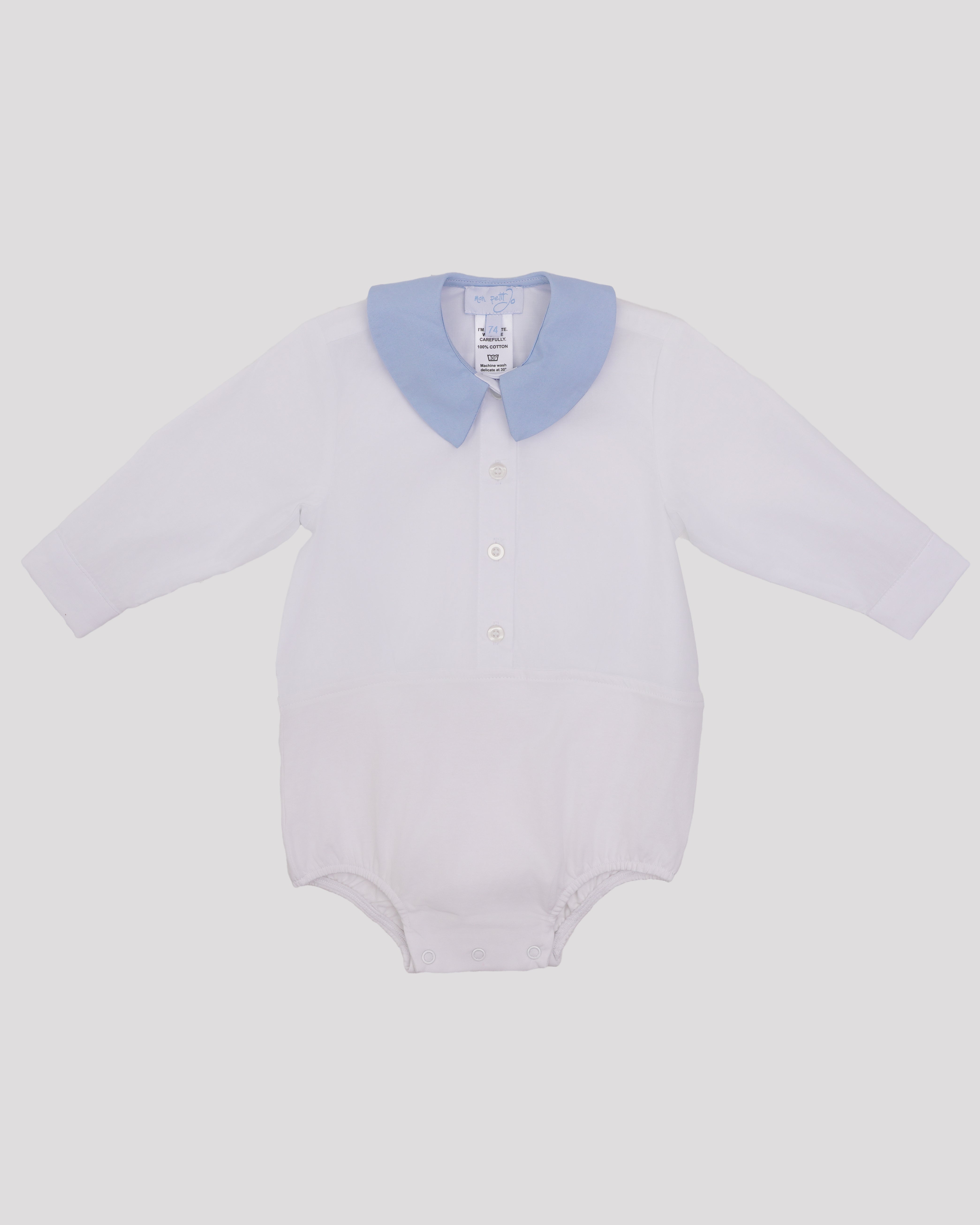 Body ceremonie cu guler albastru