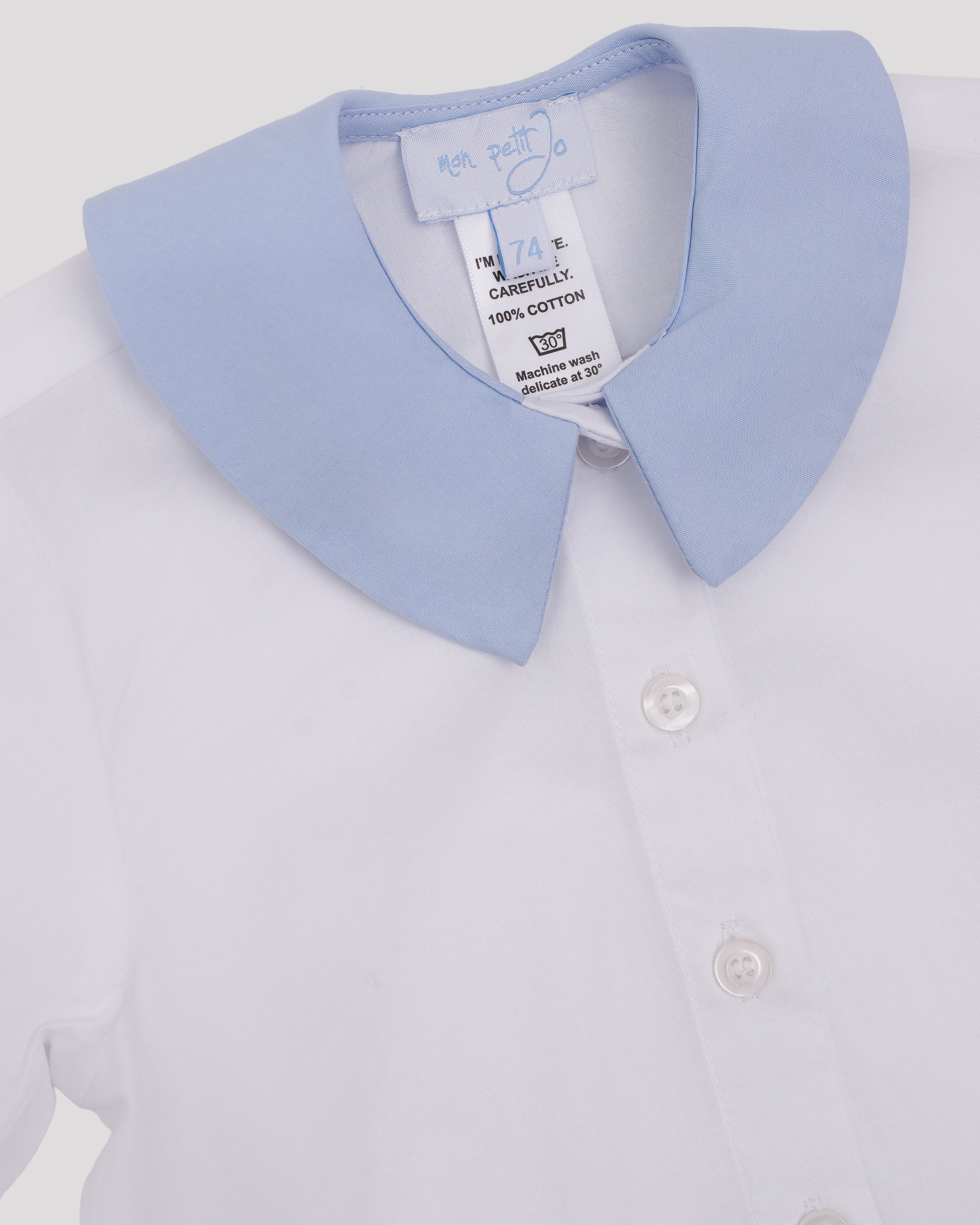 Body ceremonie cu guler albastru